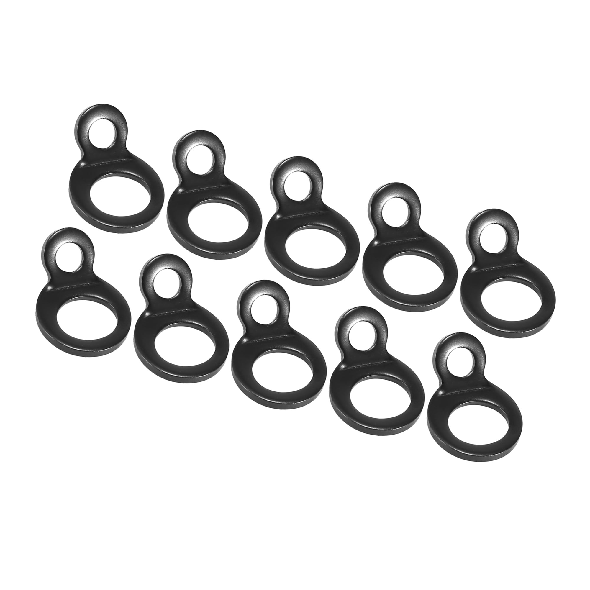 10pcs Stainless Steel Tie-Down Hooks Strap Rings for Motorcycle Truck