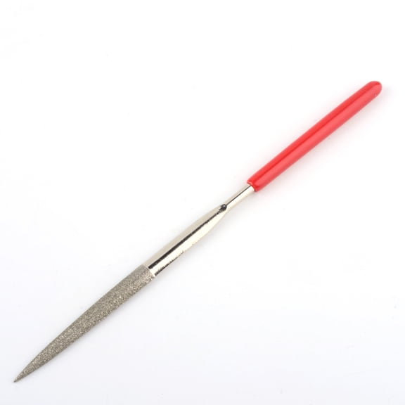 10pcs Steel Half Round Diamond Files Needle File Set with Plastic Handle for Jewelry Making 140x6mm for making