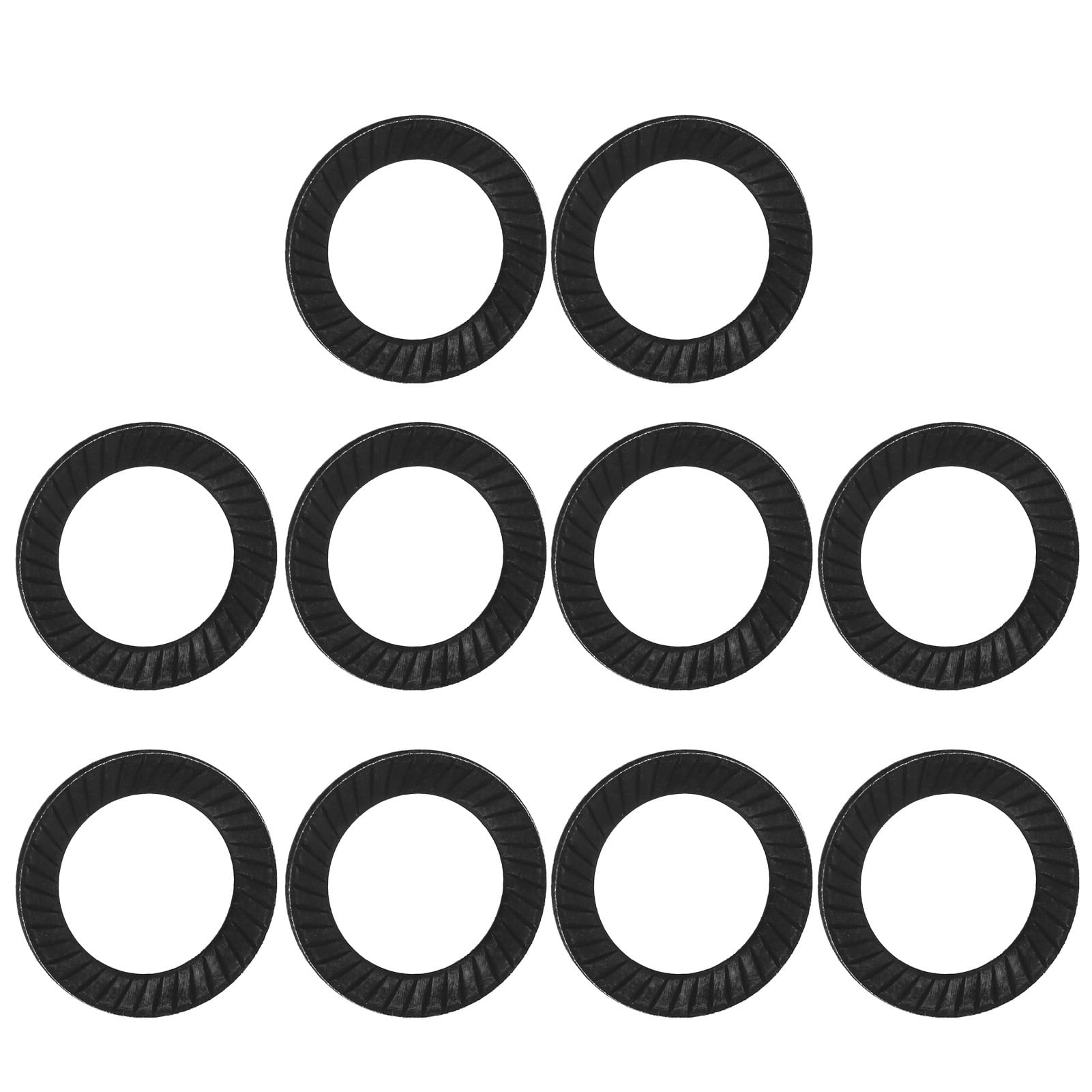 10pcs Steel Ribbed Lock Washer Spacers Washers Anti skid Gaskets with