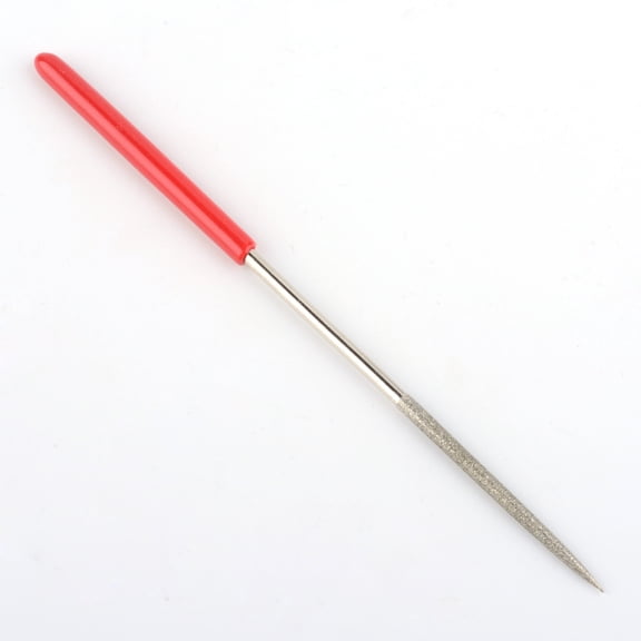 10pcs Steel Round Diamond Files Needle File Set with Plastic Handle for Jewelry Making 140x3mmDIY