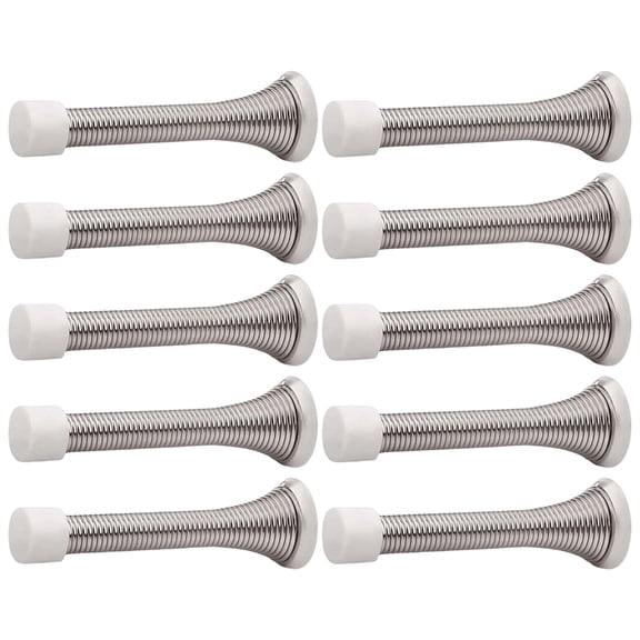 10pcs Steel Spring Door stoppers Flexible Door Holders US Type Door Stop Simple Installation for Homes & Office Use