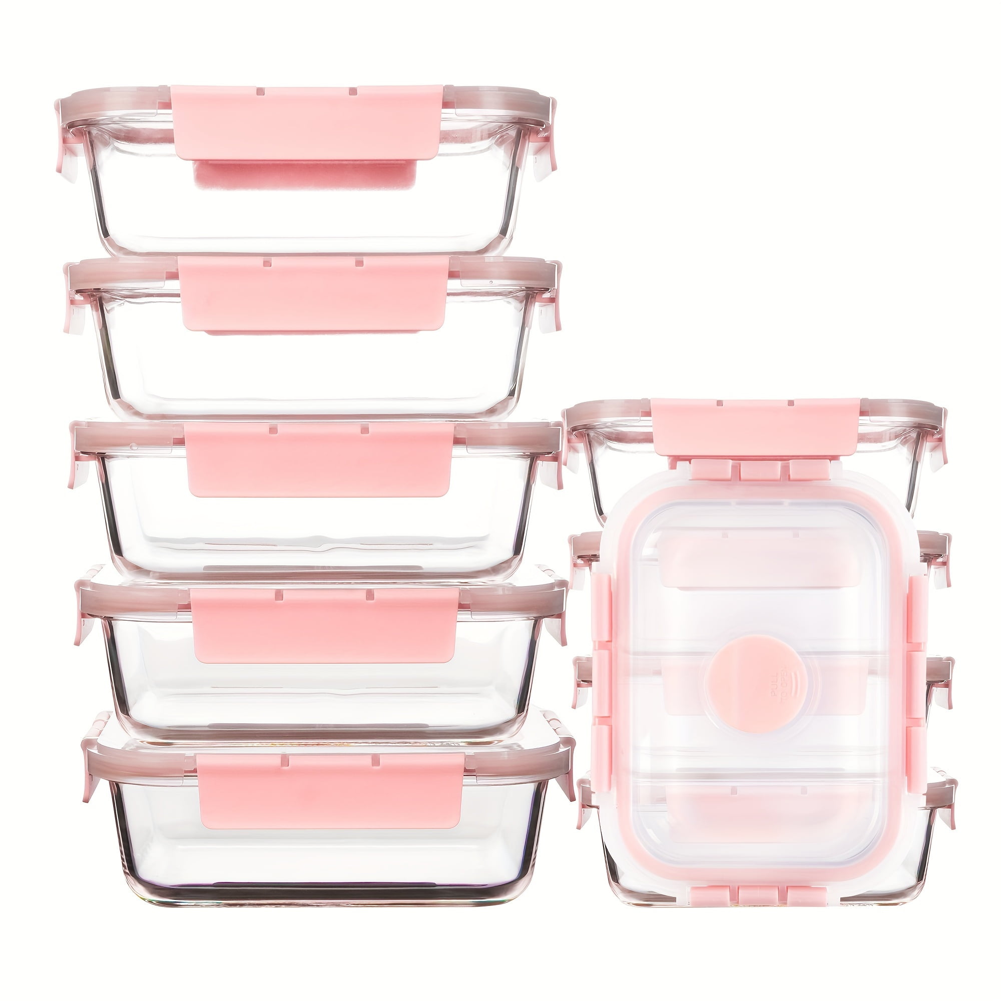 10pcs Storage Containers, Multipurpose Leak Proof Glass Meal Prep