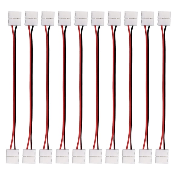 10pcs Strip Wire 2 Pin Conductor for 5050 strip lights 10mm