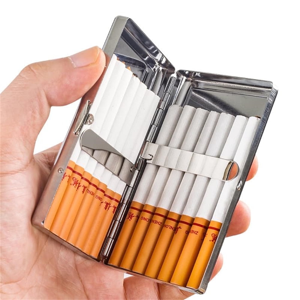 10pcs Sublimation Blank Metal Cigarette Case DIY Print Portable Double  Sided Spring Clip Holder Box