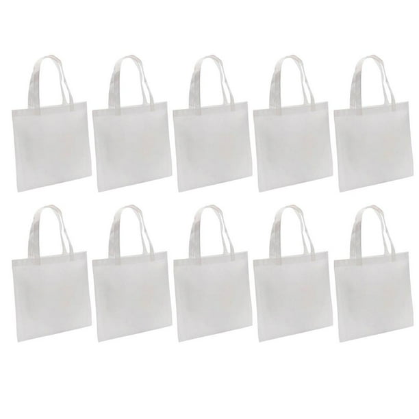 10pcs Polyester Sublimation Blank Tote Bag for Crafting and