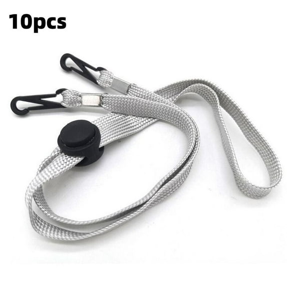 10pcs Sun Hat Removable Hat Wind Rope Nylon Anti-lost 70cm Hat Chain Strap Hat Chin Cord Adjusting Rope Windproof Hat Strap GREY