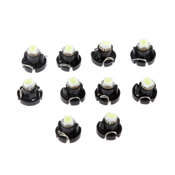 10pcs T3 Neo Wedge White Car Instrument Cluster Panel Lamps Gauge LED Bulbs