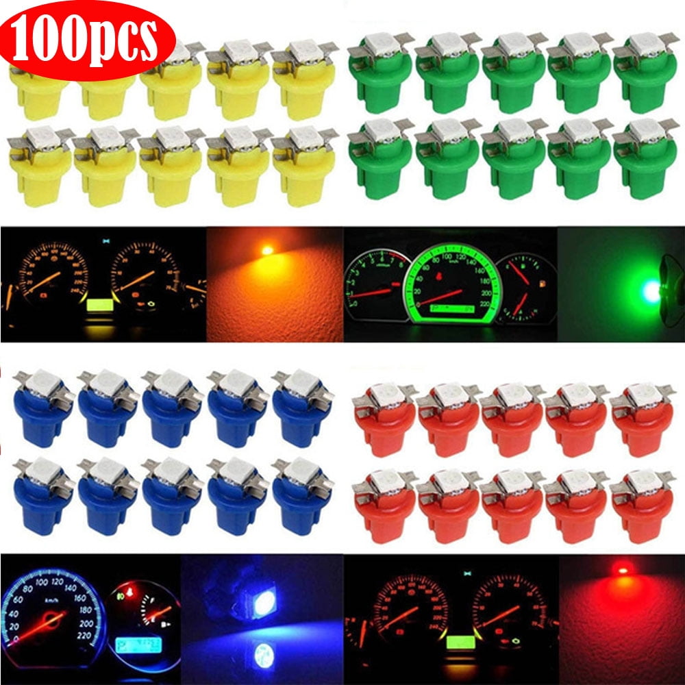 10pcs T5 LED Instrument Dash Light Bulbs, Dashboard Lights, T5 LED