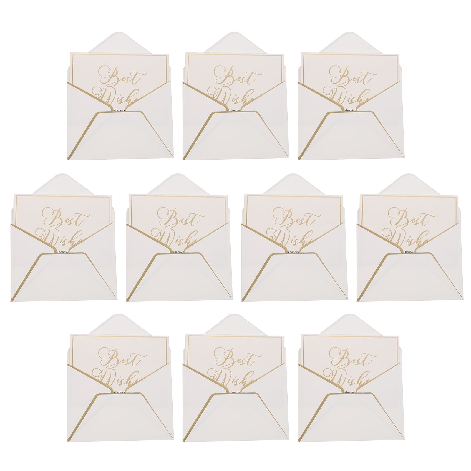 10pcs THE BEST WISHES TO YOU Greeting Cards with Envelopes Blessing
