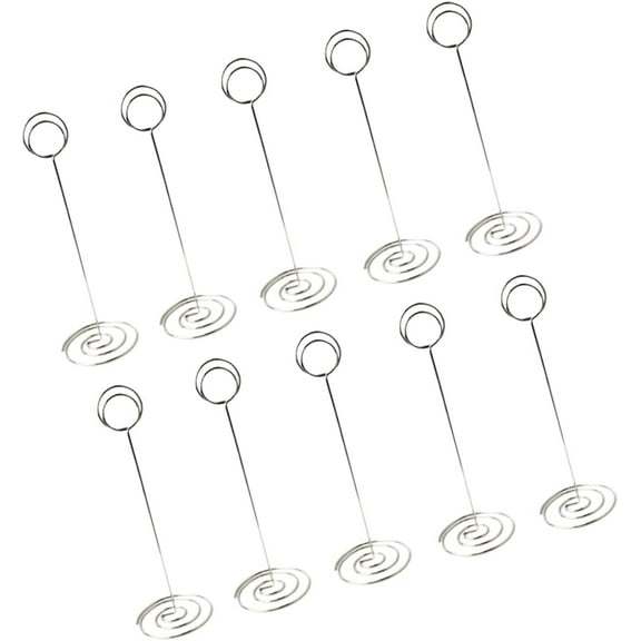 10pcs Table Centerpieces Metal Sign Food Signs Paper Clip Holder Picture Holder Place Cards Business Holder Love Heart Memo Holder Memo Clip Note Folder Ornaments The Sign Gold