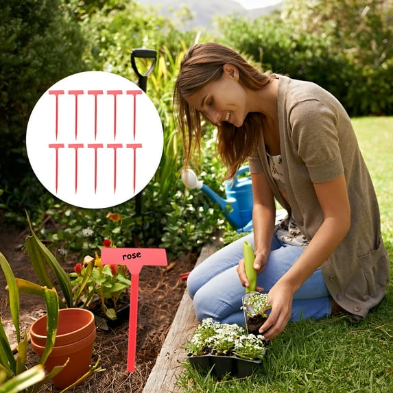 PENIKOKO Outdoor Garden Plant Labels Pieces Markers for Flowers Vegetables Herbs