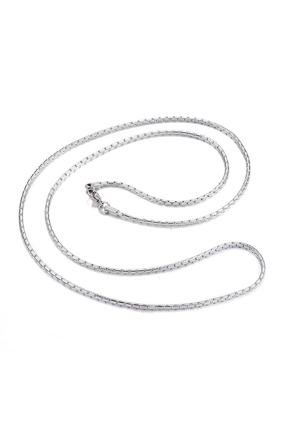 10pcs Tarnish Resistant 304 Stainless Steel Necklaces Coreana Chains Necklaces Stainless Steel color 29.53 inch(75cm)