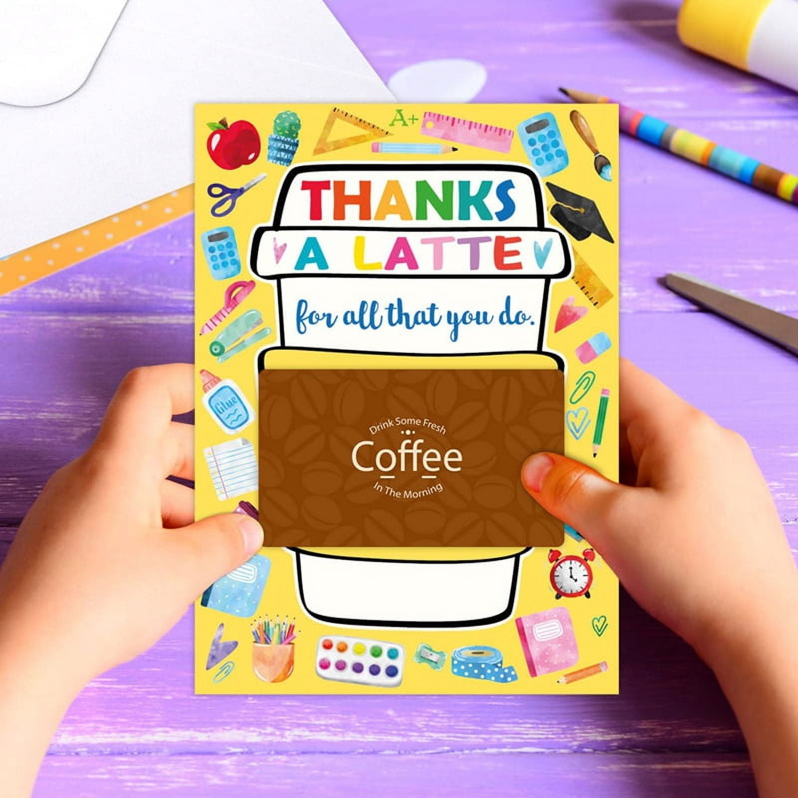 Yussti Teacher Appreciation Gift Set - 10 Knot Bracelets With Apple Charm & Thank You Cards