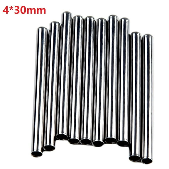 10pcs Temperature Probe Shell Stainless Steel Single Head Steel Tube Casing Pipes Protective Sleeve Sensor Protector Cover