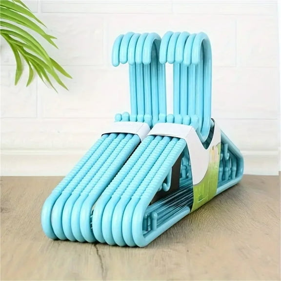 10pcs Thickened plastic hanger extra hard adult clothes hanging clothing store clothes props