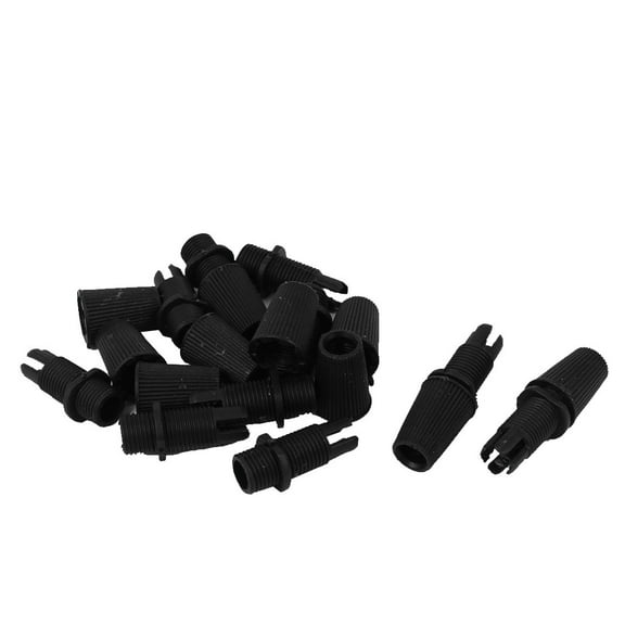 10pcs Thread Adjustable Clamps Ceiling Light Cable Clips Grommet Black