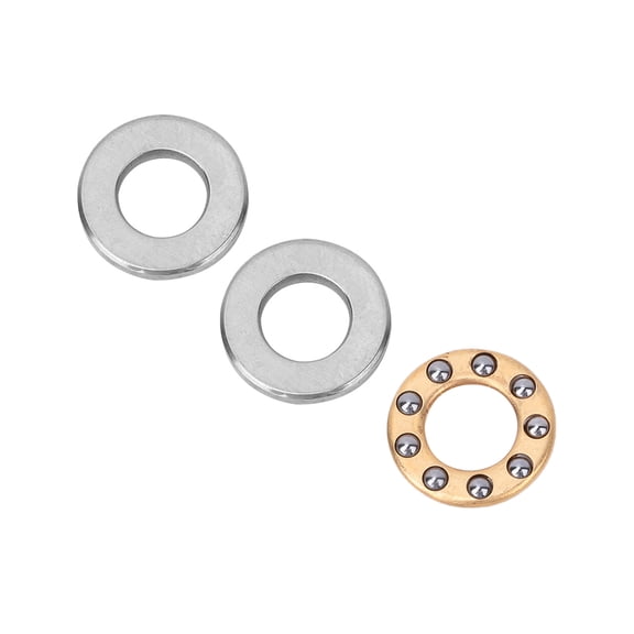 10pcs Thrust Ball Bearing Miniature High Precision Flat Steel Bearings Set (F5-10M 5x10x4mm)