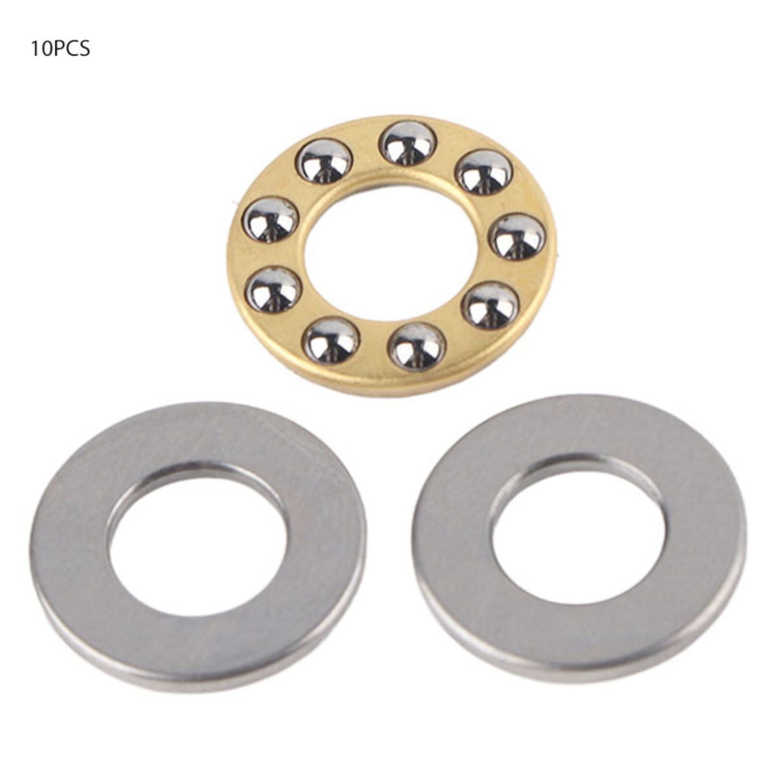 10pcs Thrust Ball Bearing Miniature High Precision Flat Steel Bearings