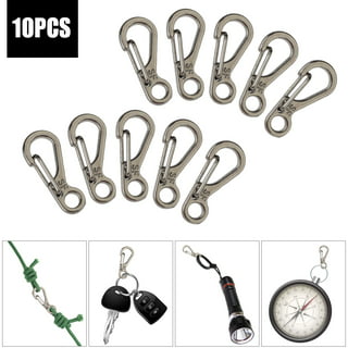 10PCS 3.2MM Spring Backpack Paracord Clasps SF Clips Carabiner EDC Keychain  Cilp
