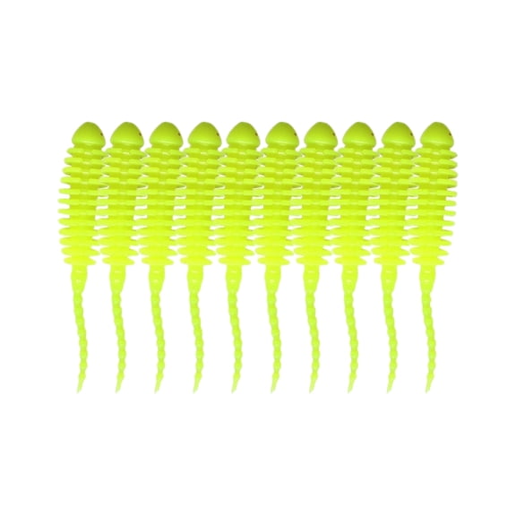 10pcs Tiny Worm Baits Fishing Lure 35mm Silicone Fishing Lures Mini Needle Tail Soft Baits Simulation Lures