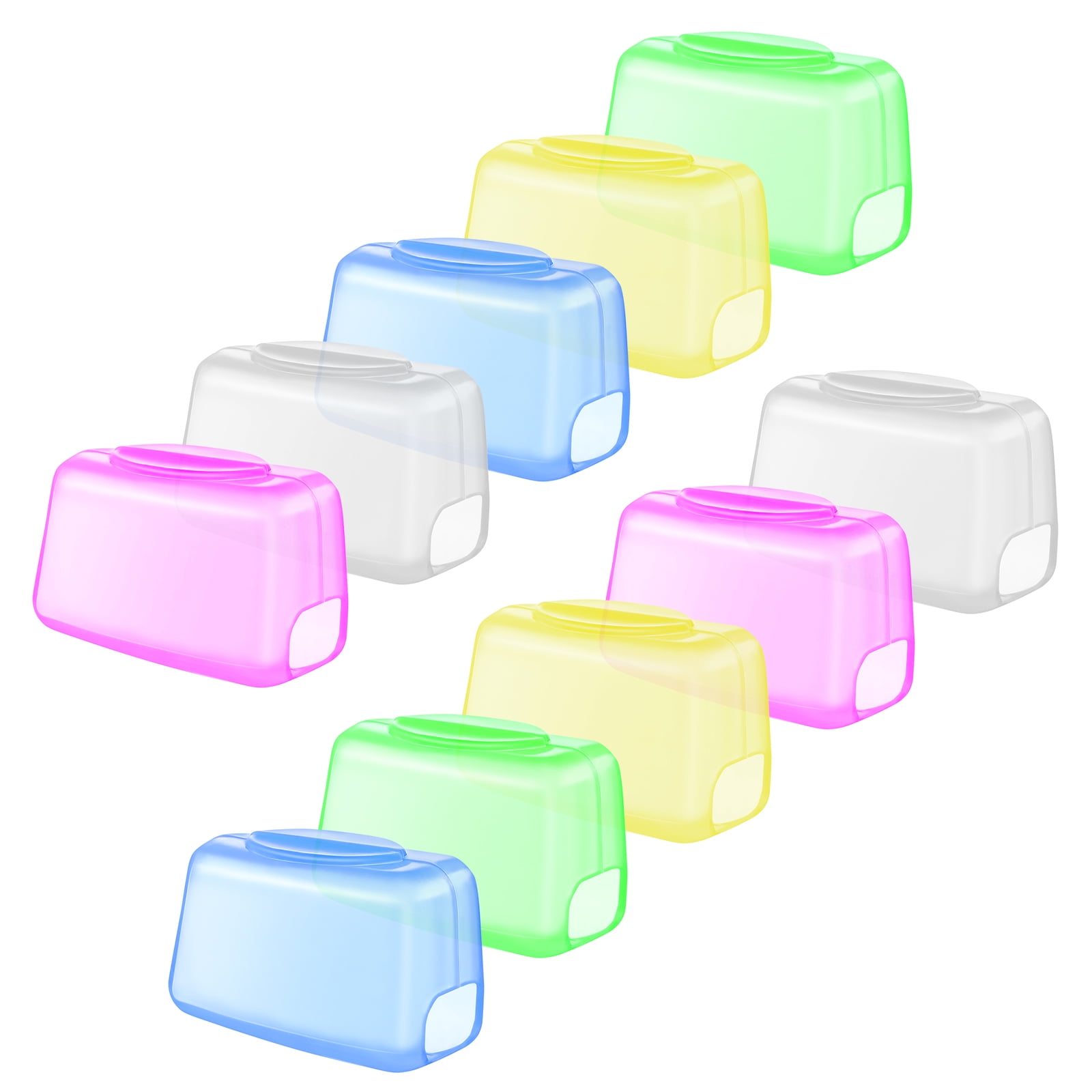 10pcs Toothbrush Head Covers Travel Toothbrush Caps Dustproof Toothbrush Head Covers (Random Color)
