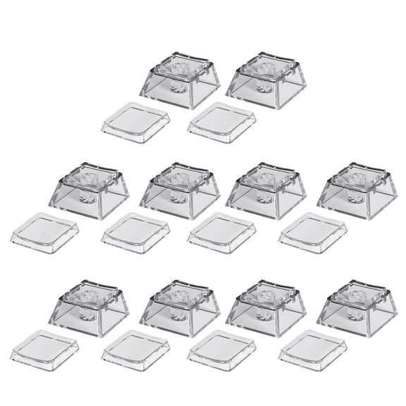 10pcs Transparency Keycaps 1U/ Size For Most Mechanical Keyboards Slip proof Design
