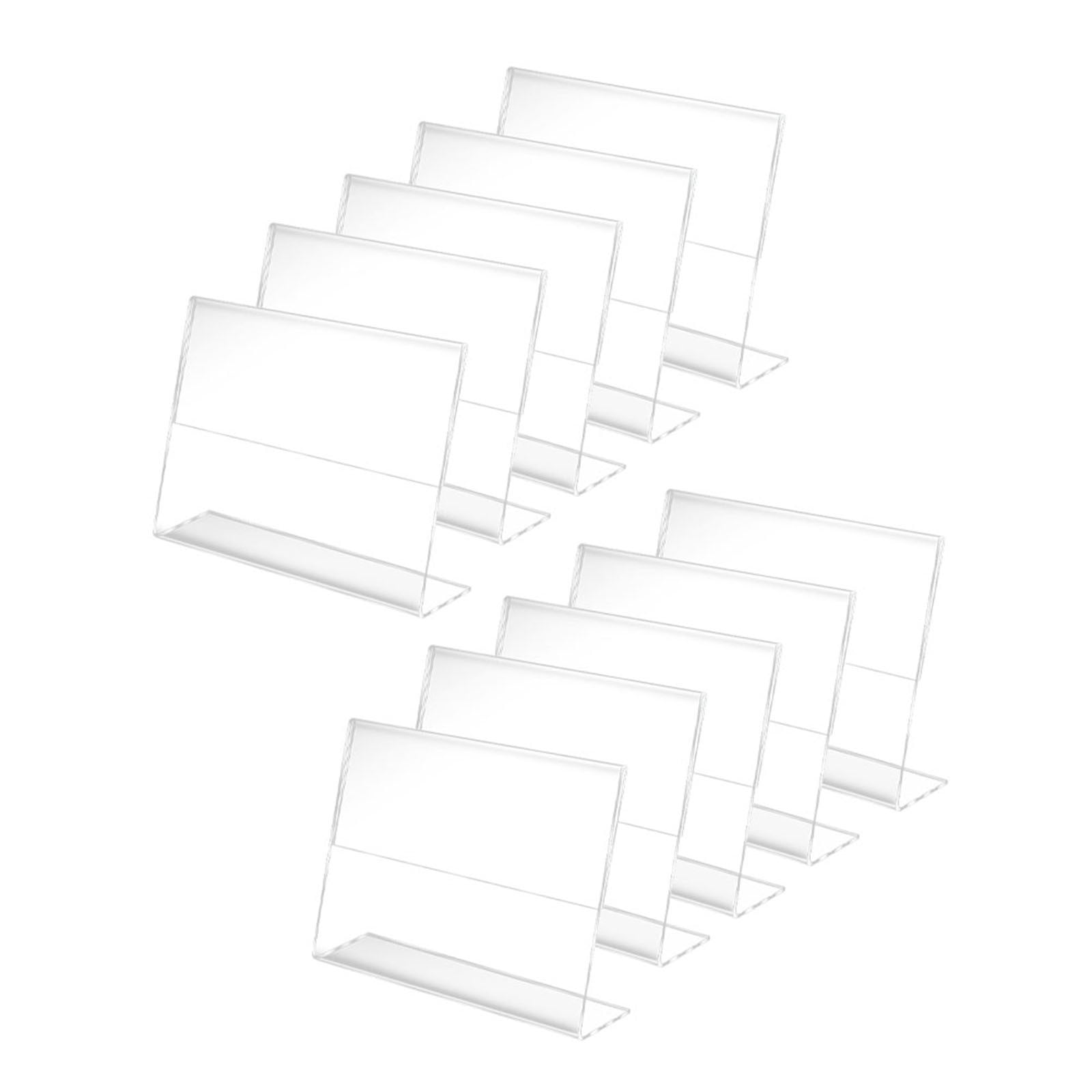 10pcs Transparent Acrylic Display Stand Desk Display Card Stand photo