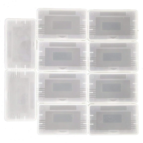 10pcs Transparent Clear Protective Anti Dust Cover Cartridge Game Case Box for Game Boy Advance Holder Storage