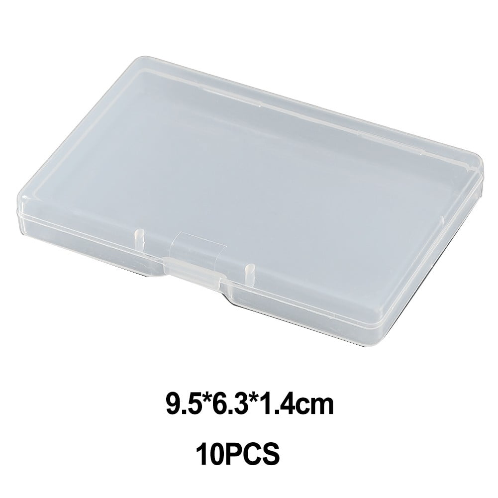 10pcs Transparent Plastic Storage Box Rectangle Box Case For Parts ...