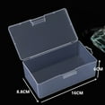 thumbnail image 1 of 10pcs Transparent Plastic Storage Box With Flip, Multi-Purpose Handicraft Storage Box Art Supplies Storage Box Plastic Sewing Box Beads Pencil Notebook, 1 of 11