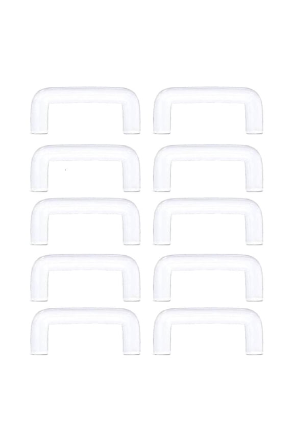 10pcs Transparent Septum Rings Retainers U-Shaped Piercing Hider Flexible Acrylic Nose Ring Retainer Body Jewelry