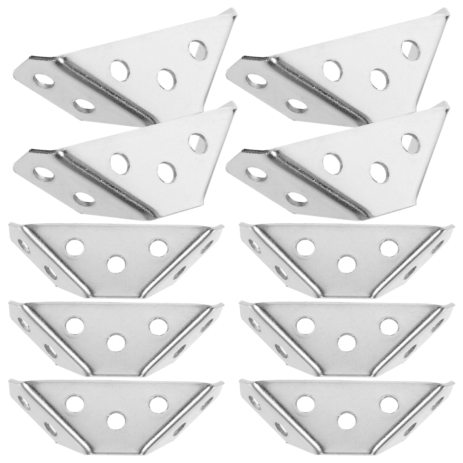 10pcs Trapeziform Angle Brackets Heavy Duty Corner Brace Angle Brackets ...