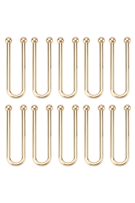 10pcs U Shape Bikini Clips Alloy Swimwear Fastener Metal Bikini Pin Buckle Bra Connector Linker Swimwear Front Clasp Replacement