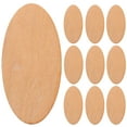 thumbnail image 1 of 10pcs Unfinished Wood Crafts Wooden Shapes for Crafts Unfinished Wood Oval Crafting Supplies, 1 of 5