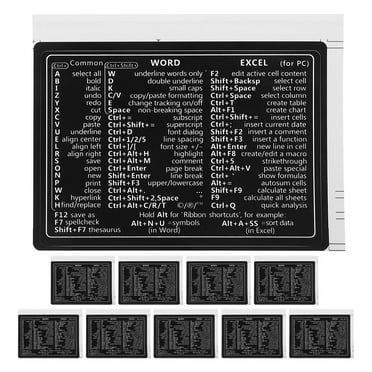 10pcs Universal Short Cut Sticker Laptops Keyboard Short Cut Custom Laptop Stickers Removable Decals For Laptops Keyboard Short Cut Sticker