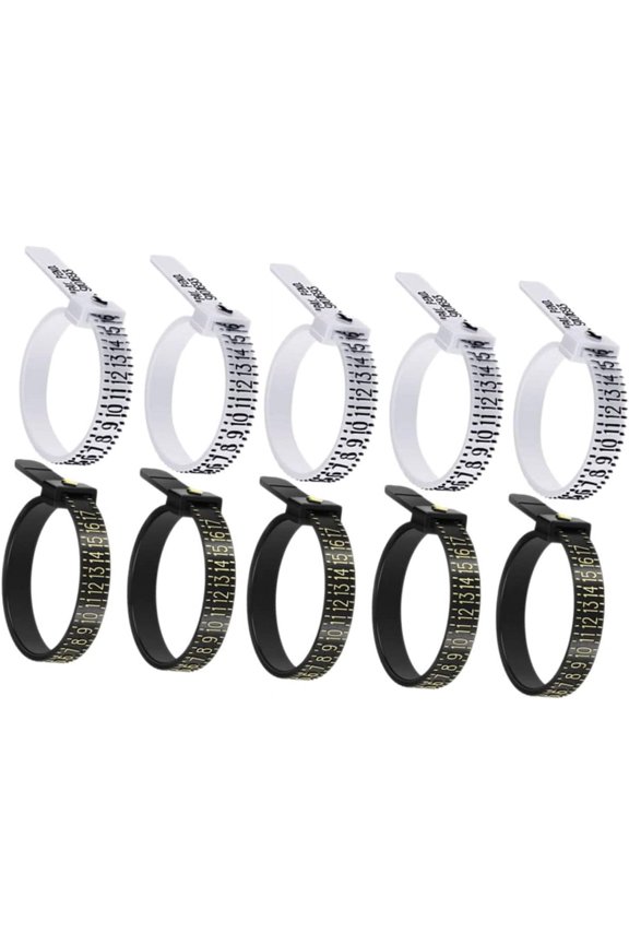 10pcs Us Ring Measurements Belts for Men Finger Ring Measure Ring Sizer Miss Jewelry Accessories