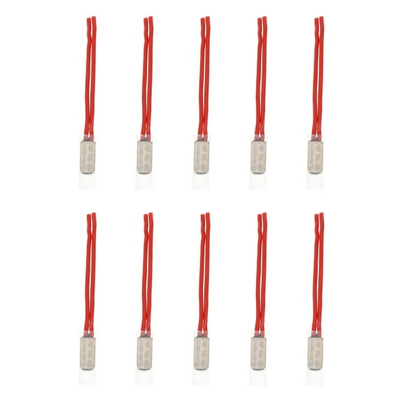 FRCOLOR Useful Thermal Protector for Home with Sturdy Iron and Plastic Material Red 10pcs 130℃