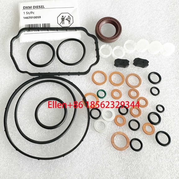 10pcs VE Diesel Fuel Pump Gasket Kit Oil Pump Repair Kits Washer Shim Gasket with O-Ring 1467010059 1 467 010 059