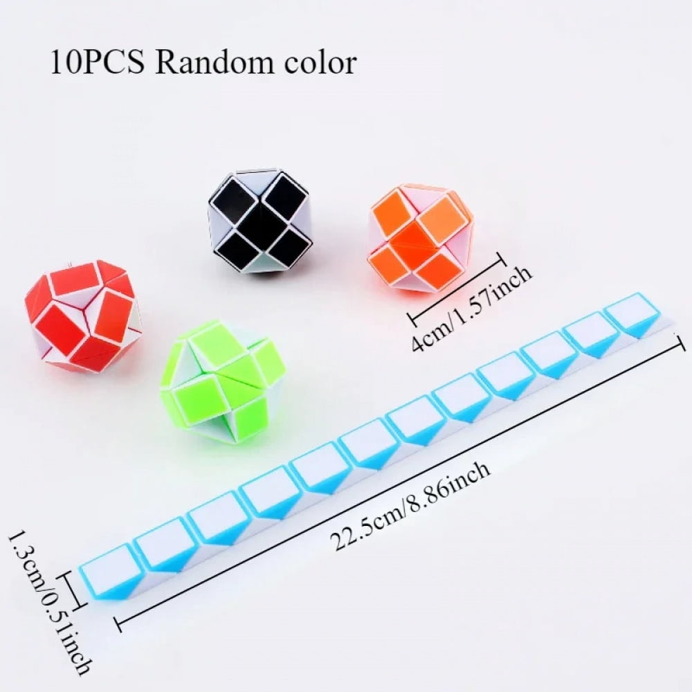 10pcs Variety folding magic cube magic snake ruler children's birthday ...