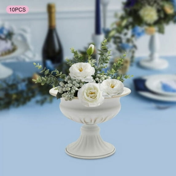 10pcs Vase Metal Wedding Flower Vase Fits Party Christmas Home Table Decor Vase