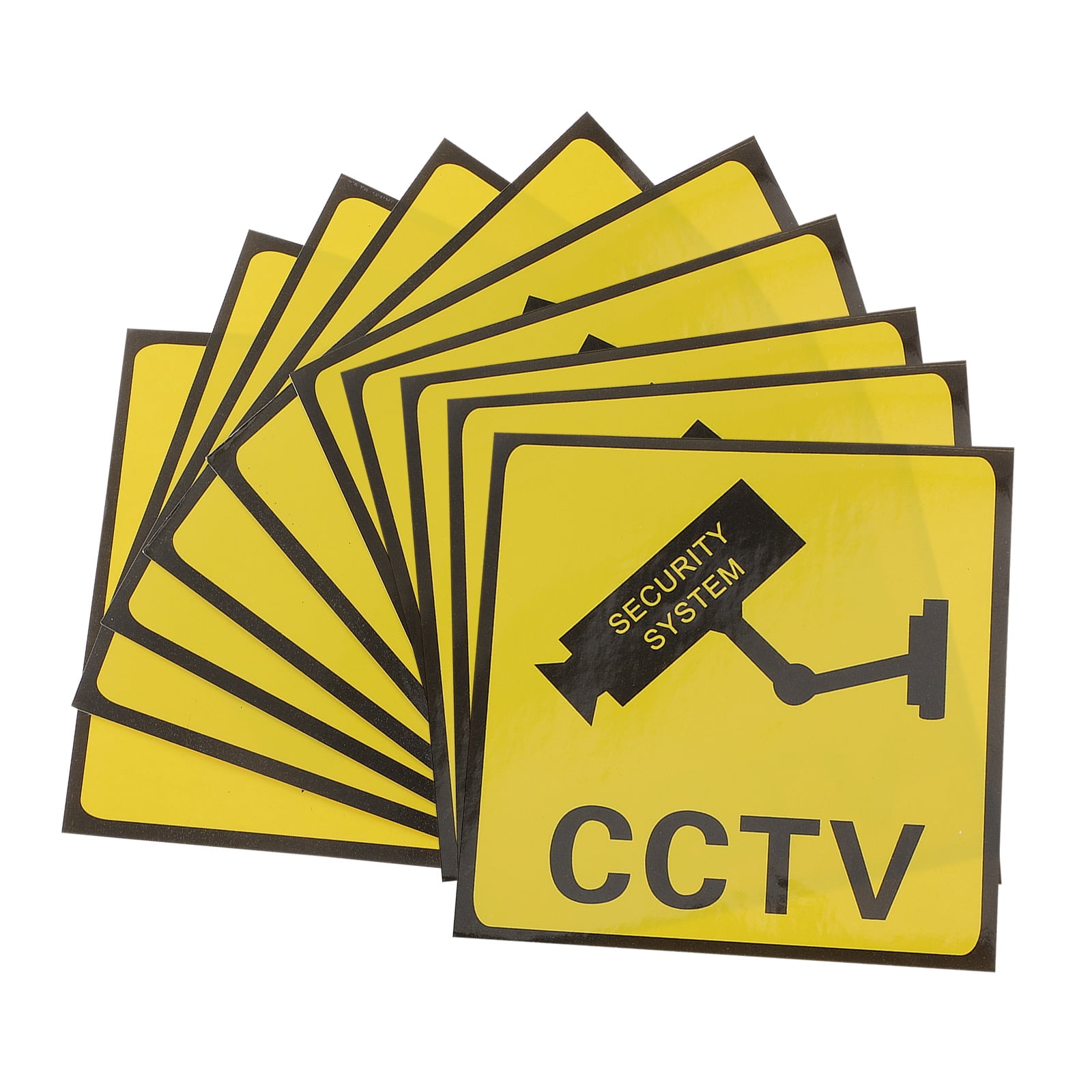 10pcs Video Warning Stickers Adhesive Video Surveillance Signs