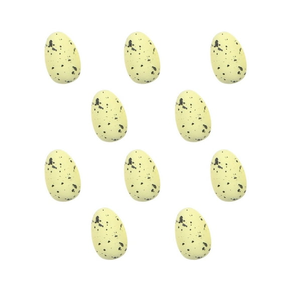 10pcs Vintage Easter Tree Ornaments - Paper Mache Foam Egg Hanging Decorations for Spring Easter Basket DIY Crafts Home Party, Bright Colors