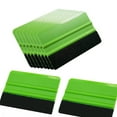 thumbnail image 1 of 10pcs Vinyl Squeegee Applicator Car Sticker Carbon Film Install Felt Fabric Scraper Window Film Tinting Tool Vinyl Wrap Tools (10PCS green), 1 of 7