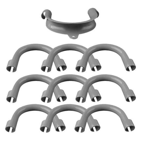 NIAIZEK Plastic Washer Discharge Bracket U Shape Hook Grey Replacement Hardware