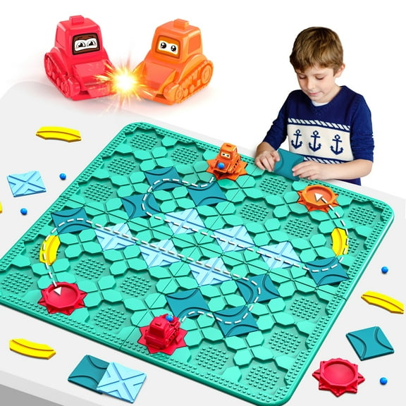 Board Games Educational Learning Toys, Logical Road Builder Games STEM Family Board Game, Large Educational Smart Brain Teasers Puzzles Toys, Preschool Early Montessori Birthday Gifts for Kids 3+