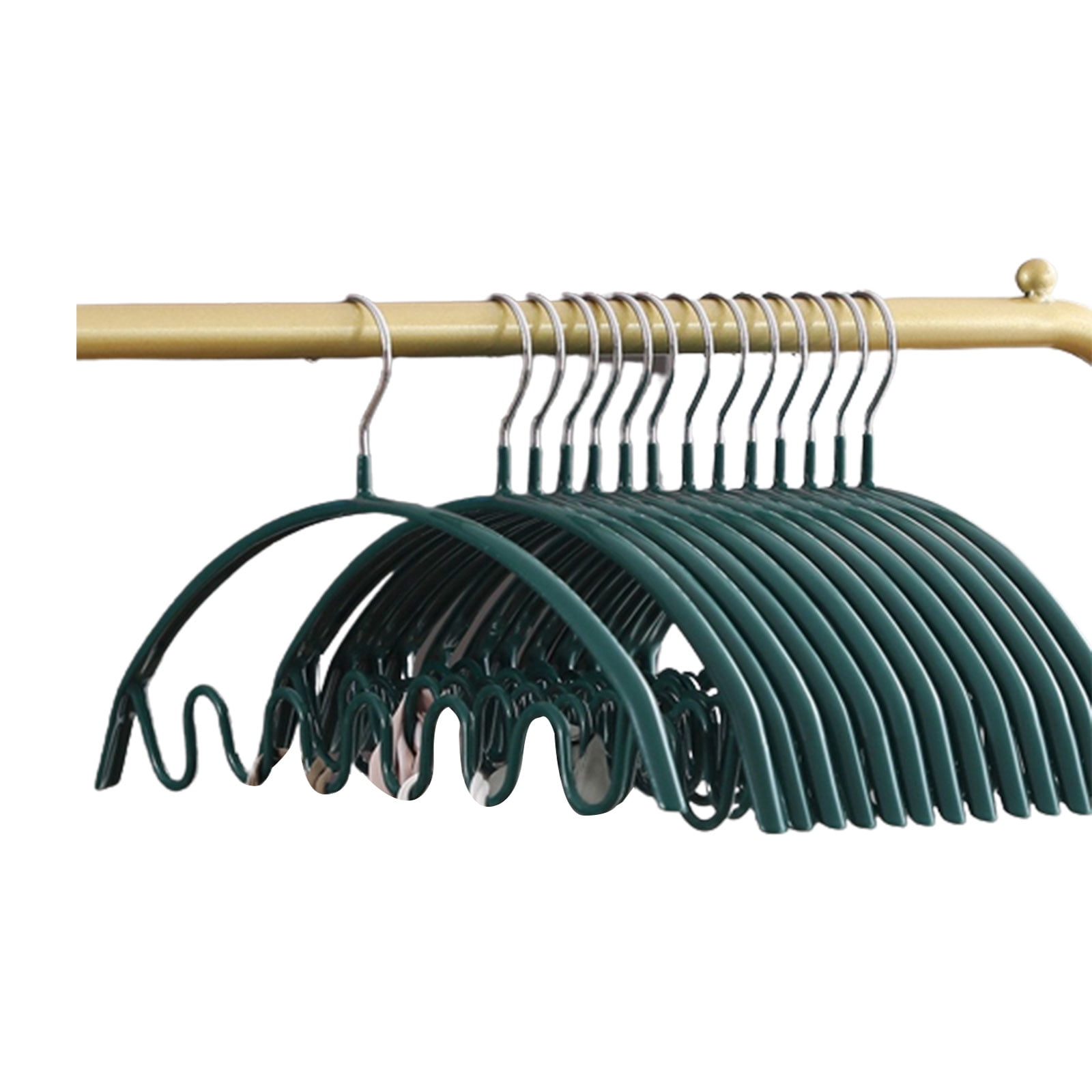 Wave Clothes Rack 10pcs Wave Pattern Stackable Clothes Hangers Closet Hanger Storage for ...