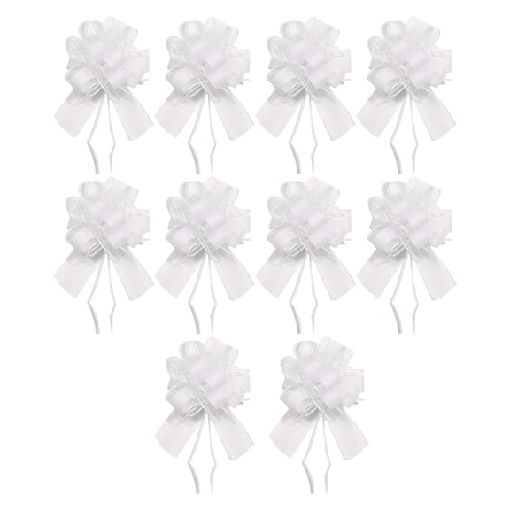 10pcs Wedding Car Flower Balls Quick Installation Weather Resistant Pull Bows For Bridal Wedding Vehicle Decoration