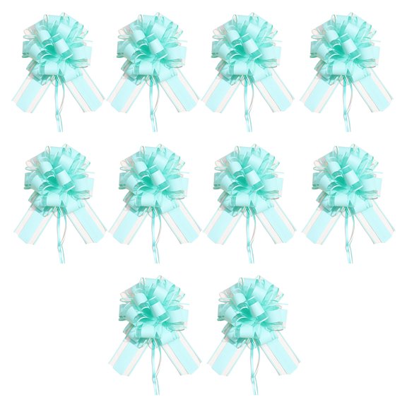 10pcs Wedding Car Flower Balls Quick Installation Weather Resistant Pull Bows For Bridal Wedding Vehicle Decoration