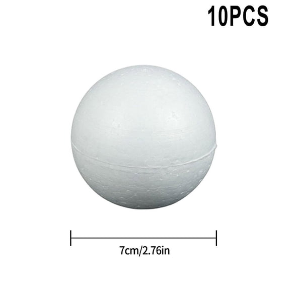 10pcs Wedding Decoration Modeling Craft Solid Polystyrene Foam Balls Round Spheres DIY Stuff Solid 2-10cm