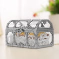 thumbnail image 1 of 10pcs Wedding Party Favor Boxes Treasure Chest Candy Box Clear Plastic Gift Boxes Storage Containers Case Anniversary Festival Birthday Valentines Day Party Supplies, 1 of 5